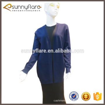 Cachemire pure femme pas de mode cardigan sans bouton